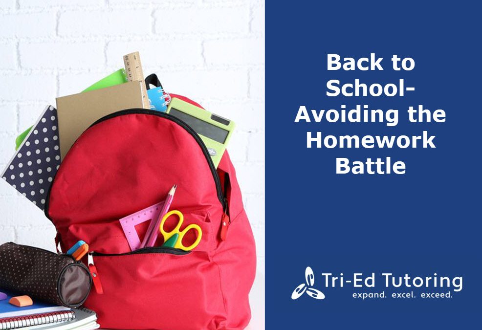 Back to School—Avoiding the Homework Battle