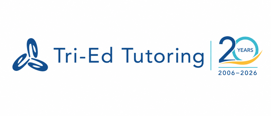 Tri-Ed Tutoring 20 Year Anniversary Logo