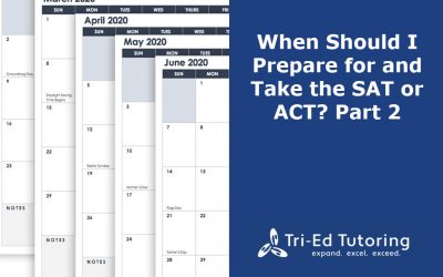 When Should I Prepare for and Take the SAT or ACT? Part II